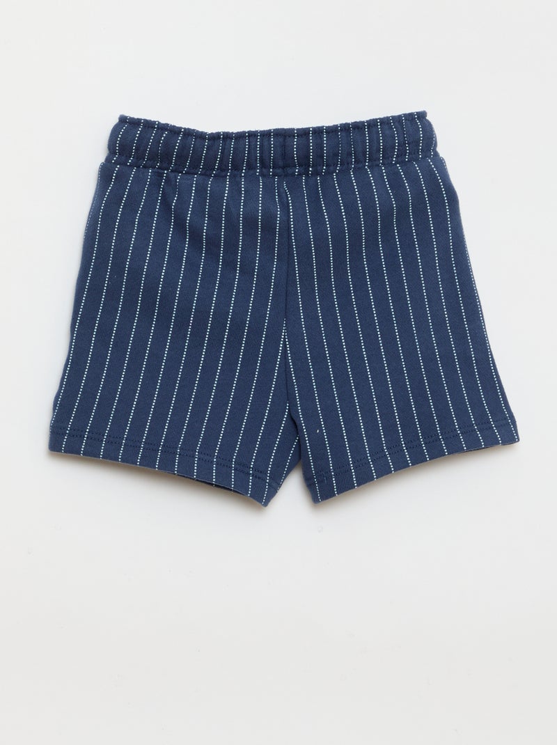 Pantalón corto de felpa francesa \'Disney\' Azul - Kiabi