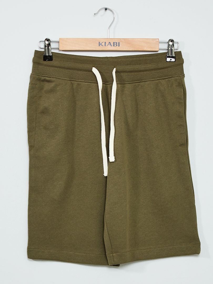 Pantalón corto de felpa KAKI - Kiabi