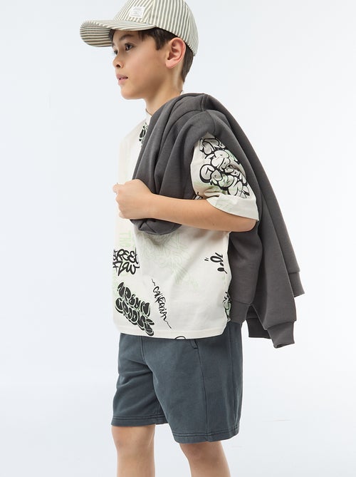 Pantalón corto de felpa ligera - Kiabi