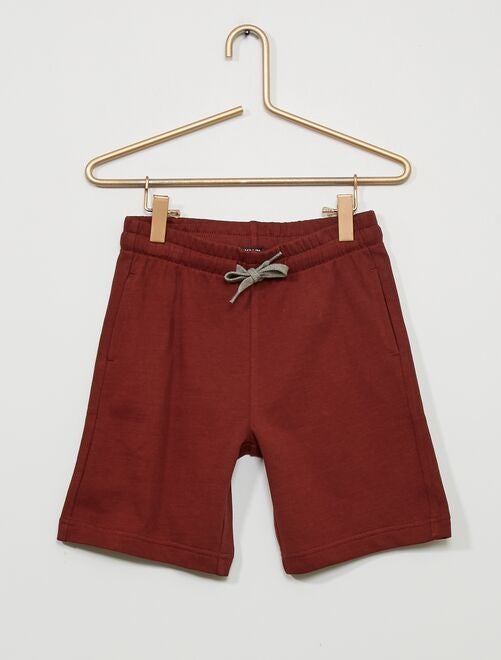 Pantalón corto de felpa ligera - ROJO - Kiabi - 4.00€