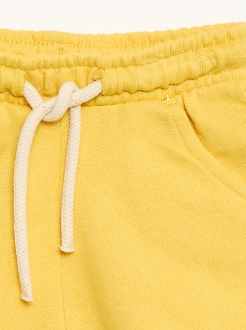 Pantalón corto de felpa ligero liso - Kiabi