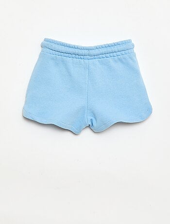 Pantalón corto de felpa ligero liso