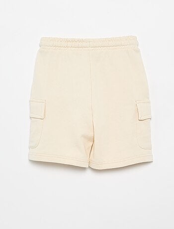 Pantalón corto de felpa multibolsillos