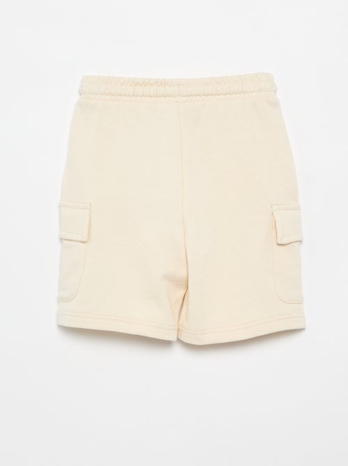 Pantalón corto de felpa multibolsillos - Kiabi