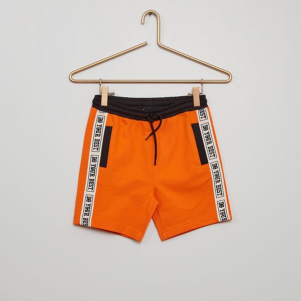 Pantalón corto de felpa Niño 3-12 años - NARANJA - Kiabi - 10,00€