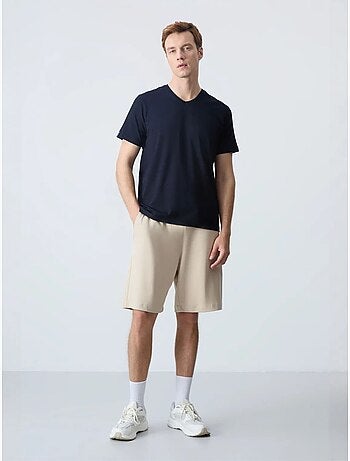Pantalón corto de felpa para hombre de mezcla de algodón tommy