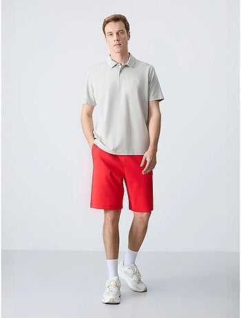 Pantalón corto de felpa para hombre de mezcla de algodón tommy