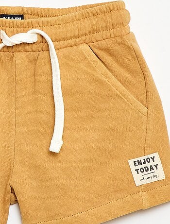 Pantalón corto de felpa sin cepillar