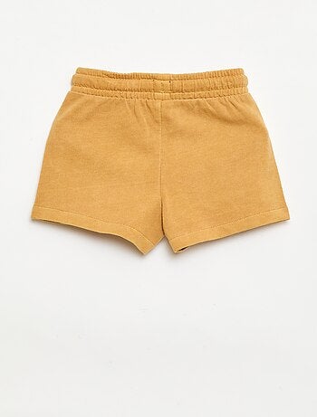 Pantalón corto de felpa sin cepillar