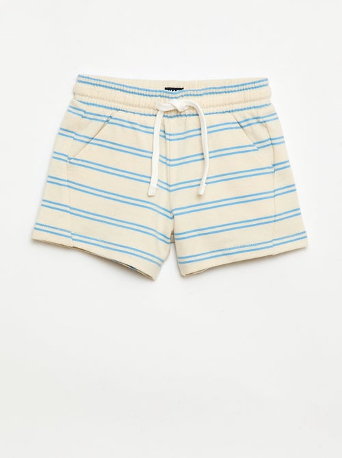 Pantalón corto de felpa sin cepillar - Kiabi