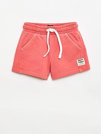 Pantalón corto de felpa sin cepillar