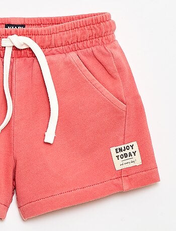 Pantalón corto de felpa sin cepillar