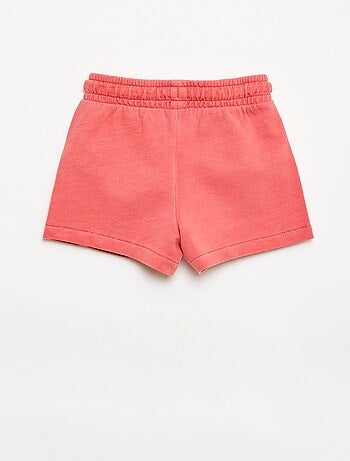 Pantalón corto de felpa sin cepillar