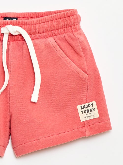 Pantalón corto de felpa sin cepillar - Kiabi