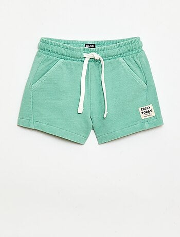 Pantalón corto de felpa sin cepillar