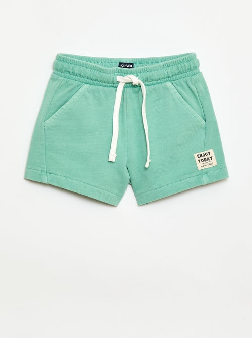 Pantalón corto de felpa sin cepillar - Kiabi