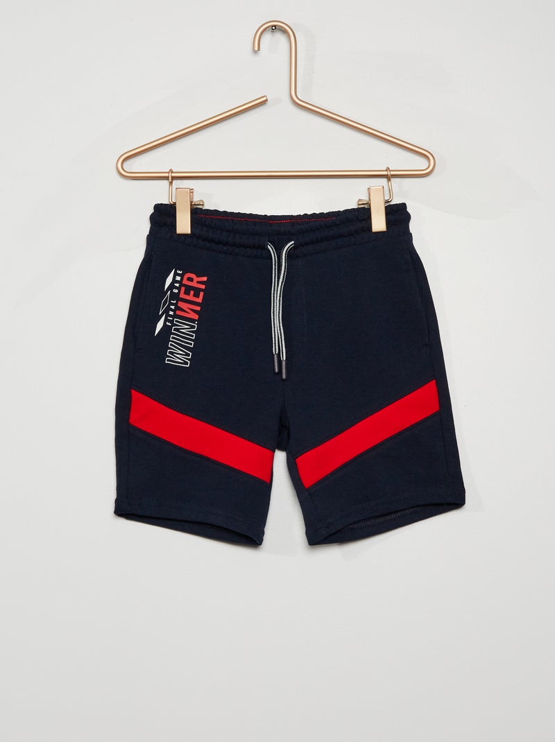 Pantalón corto de felpa 'Winner' AZUL - Kiabi
