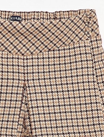 Pantalón corto de franela a cuadros