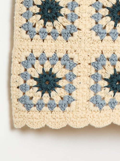 Pantalón corto de ganchillo con estampado - Kiabi