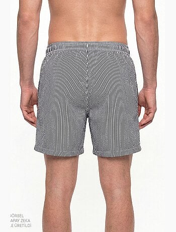 Pantalón corto de hombre con rayas tissue penti