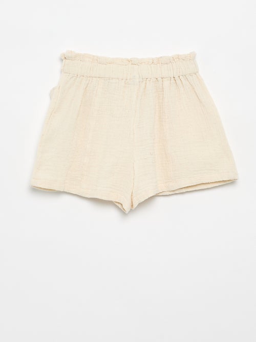 Pantalón corto de lona - Kiabi