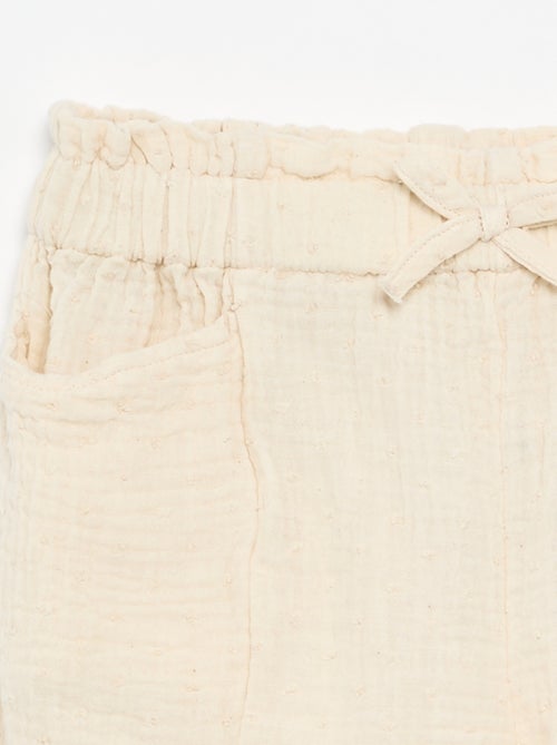 Pantalón corto de lona - Kiabi