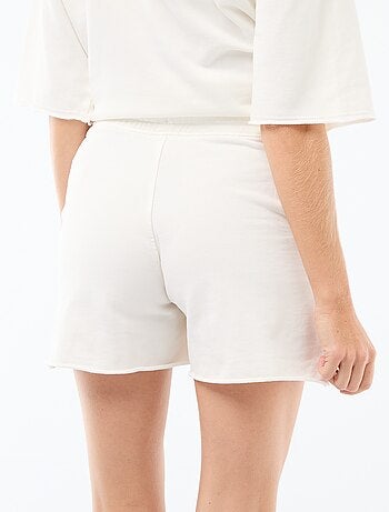 Pantalón corto de maternidad en felpa