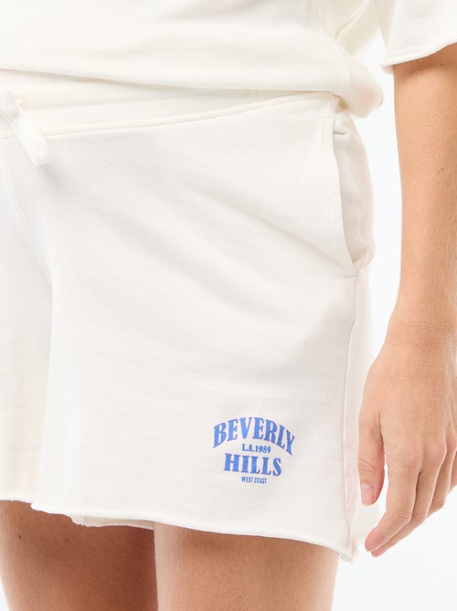 Pantalón corto de maternidad en felpa - Kiabi