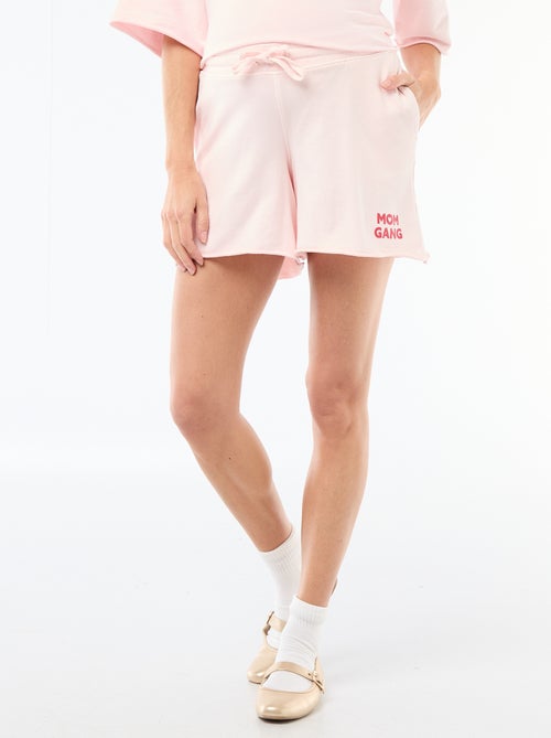 Pantalón corto de maternidad en felpa - Kiabi