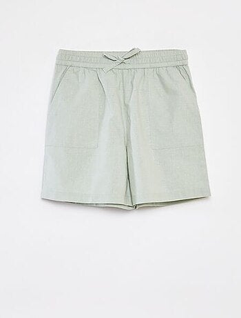 Pantalón corto de mezcla de lino