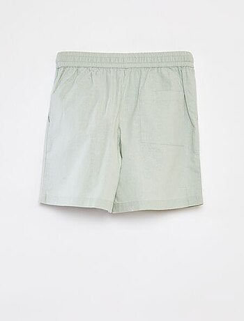 Pantalón corto de mezcla de lino