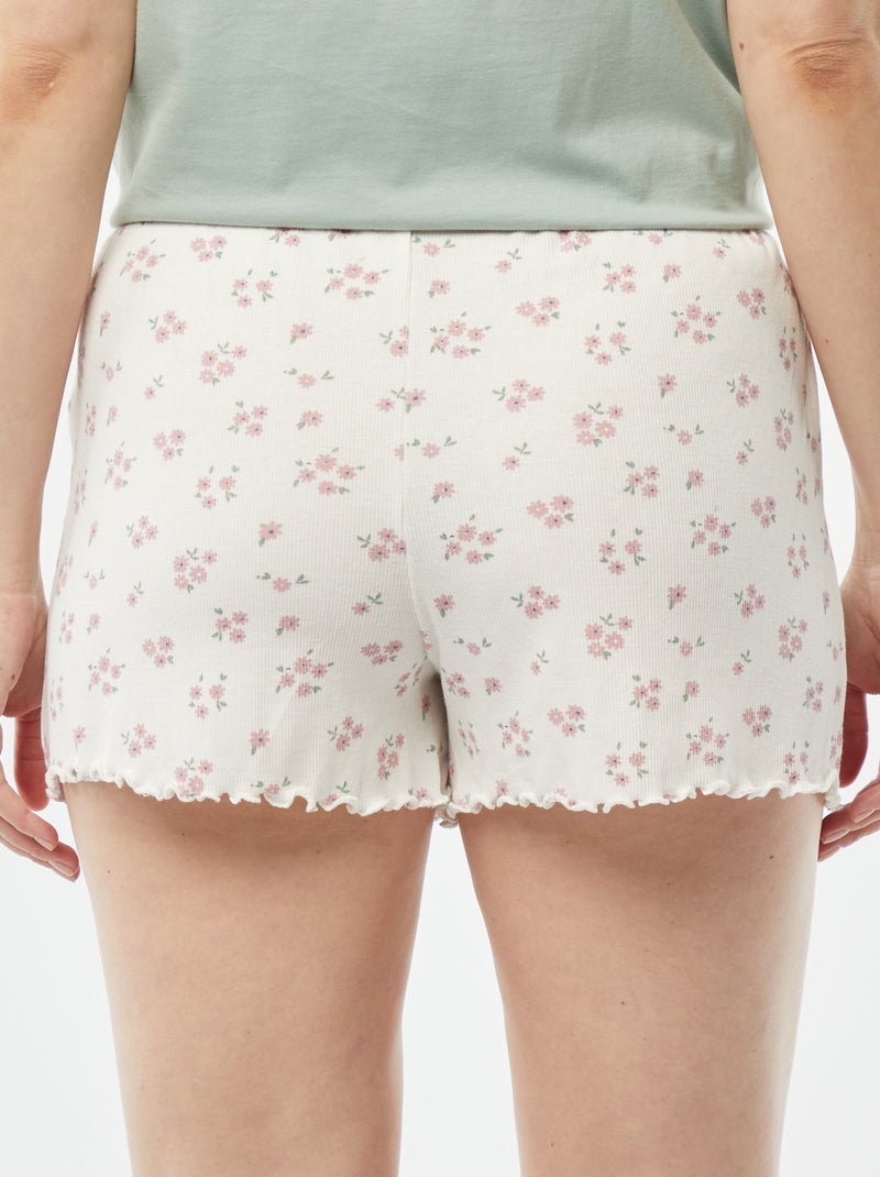 Pantalón corto de pijama BLANCO - Kiabi