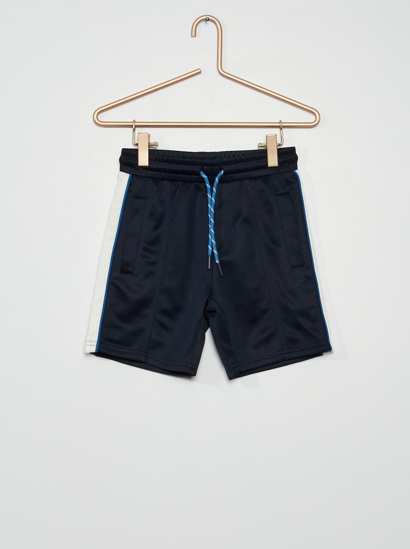 Pantalón corto de poliéster azul - Kiabi