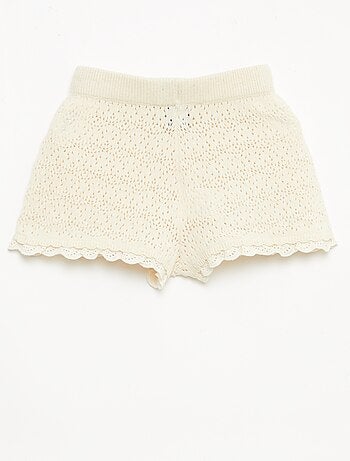 Pantalón corto de punto