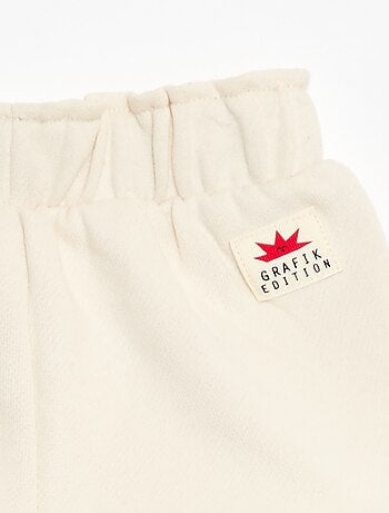 Pantalón corto de punto con estampado