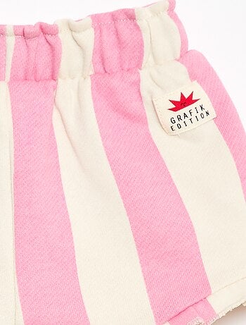 Pantalón corto de punto con estampado