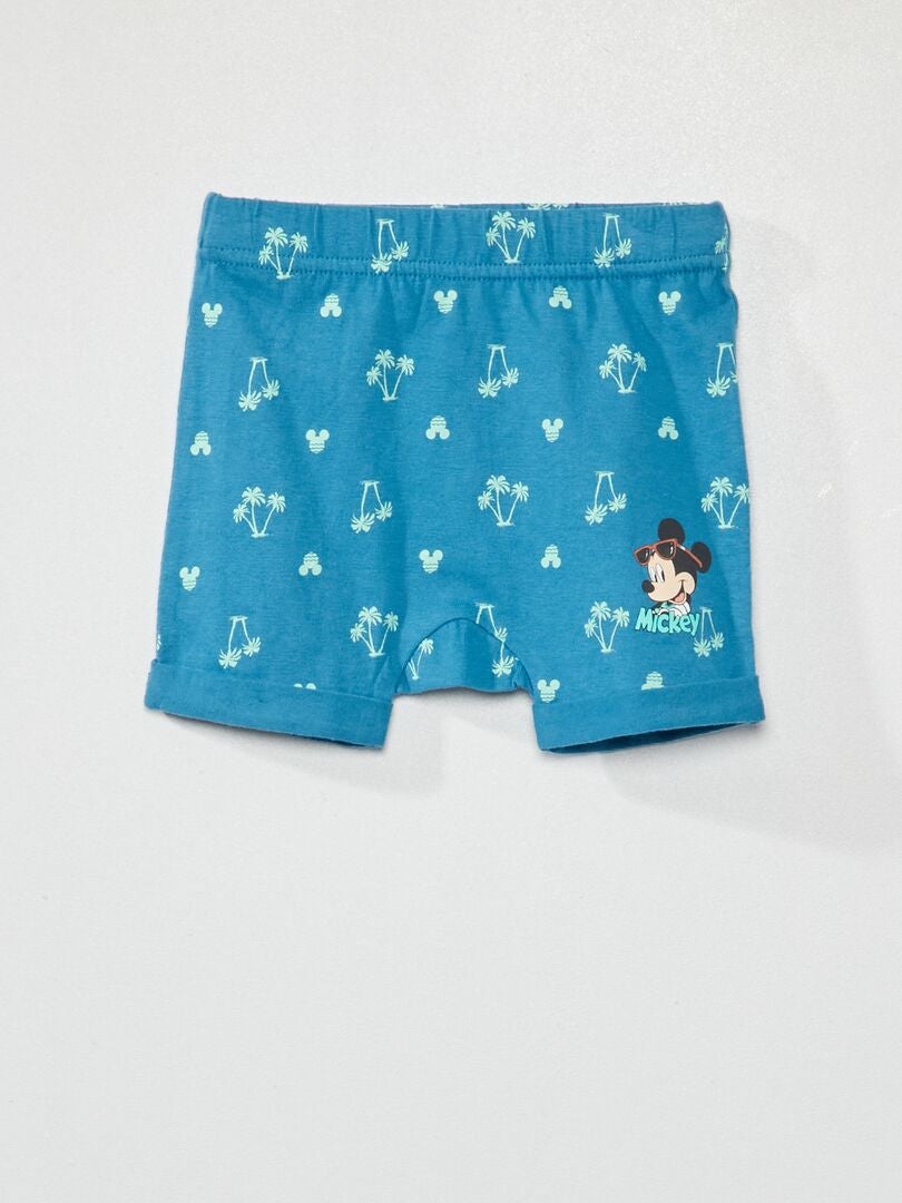 Pantalón corto de punto 'Disney' azul - Kiabi
