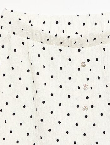 Pantalón corto de punto gofrado