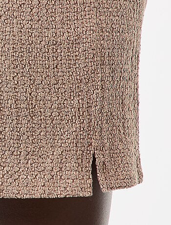 Pantalón corto de punto gofrado