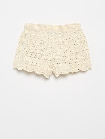 Pantalón corto de punto liso