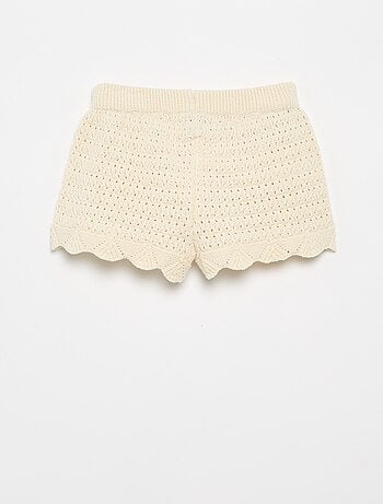 Pantalón corto de punto liso