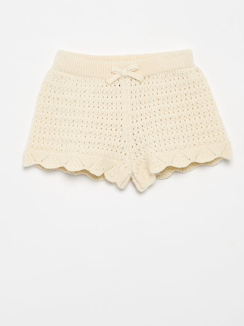 Pantalón corto de punto liso - Kiabi