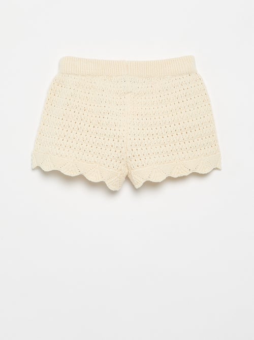 Pantalón corto de punto liso - Kiabi