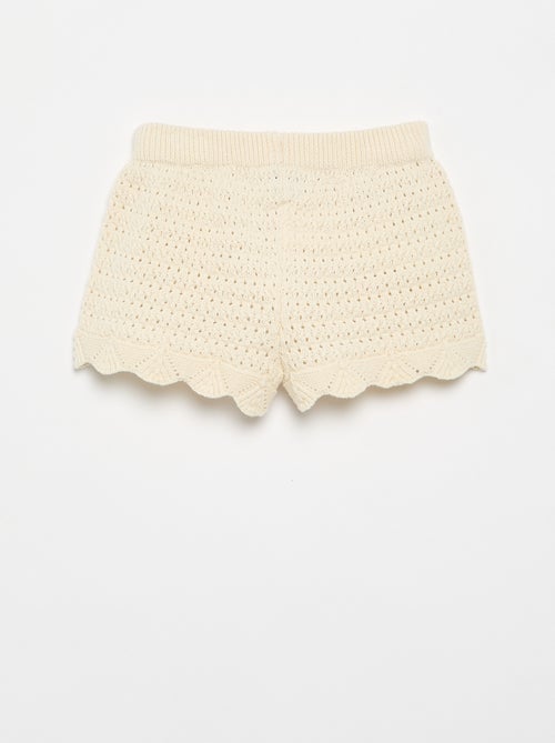 Pantalón corto de punto liso - Kiabi Pantalón corto de punto liso - Kiabi