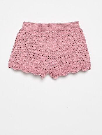 Pantalón corto de punto liso