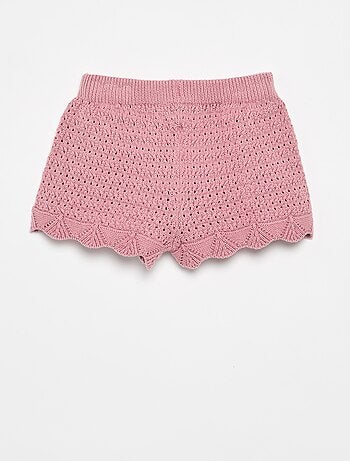 Pantalón corto de punto liso