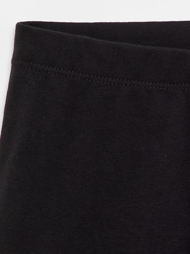 Pantalón corto de punto Negro - Kiabi