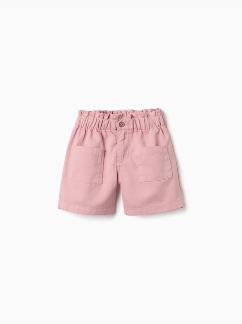 Pantalón corto de sarga con bolsillos delanteros - Kiabi Pantalón corto de sarga con bolsillos delanteros - Kiabi