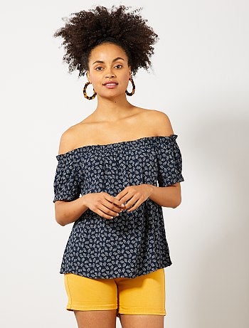 Pantalón corto de sarga con bragueta abotonada - Kiabi