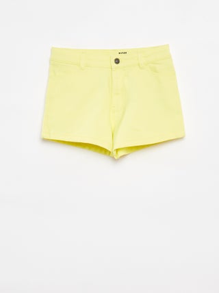 Pantalón corto de sarga con cintura ajustable